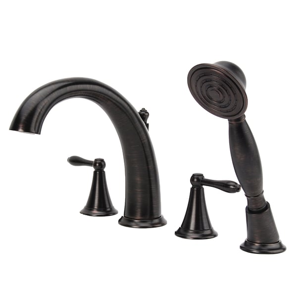 Shop Fontaine Montbeliard Oil Rubbed Bronze Roman Tub ...