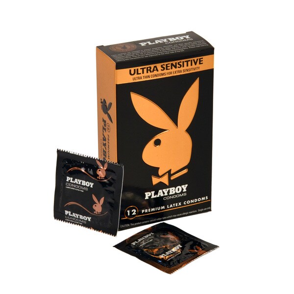Playboy Lubricated Ultra Sensitive Condoms (Pack of 36)