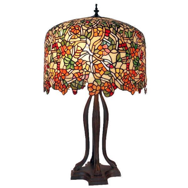 Tiffany-style Warehouse of Tiffany Cherry Blossom Table Lamp