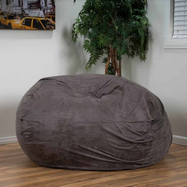 Lounger Bean Bag Chair madison faux suede 5-foot lounge beanbag chairchristopher Lounger Bean Bag Chair madison faux suede 5-foot lounge beanbag chairchristopher