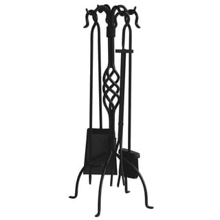 Blue Rhino Center Weave Black Iron 5-piece Fireset