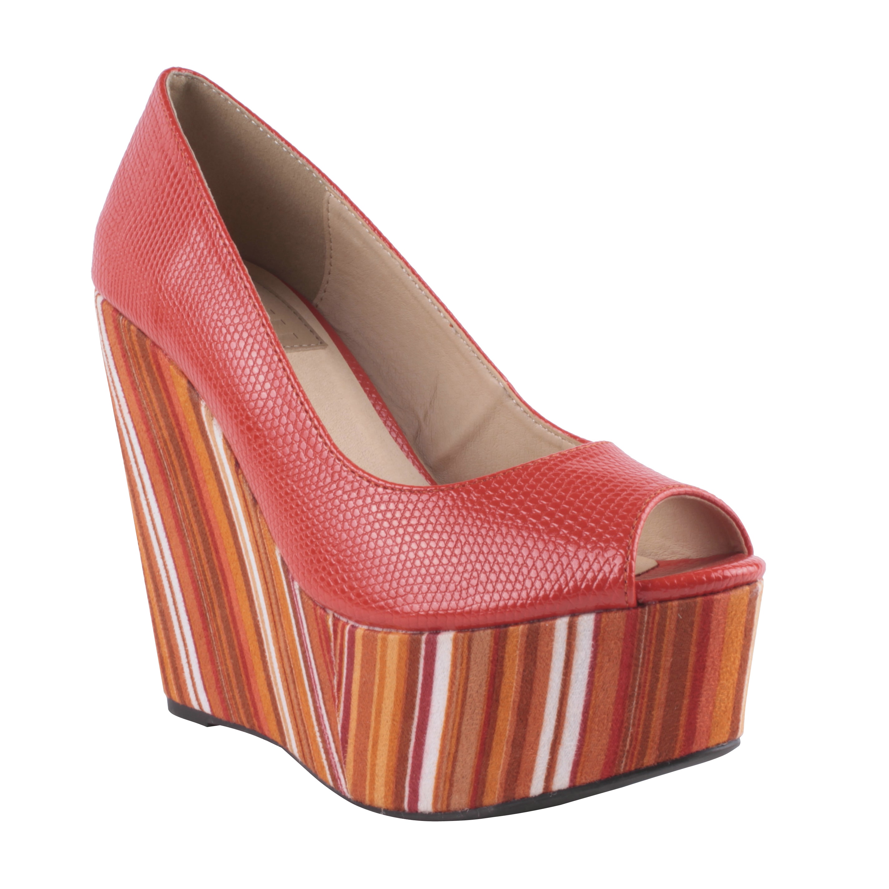 Fahrenheit by Beston Womens Gisela 07 Platform Peep Toes Today $42