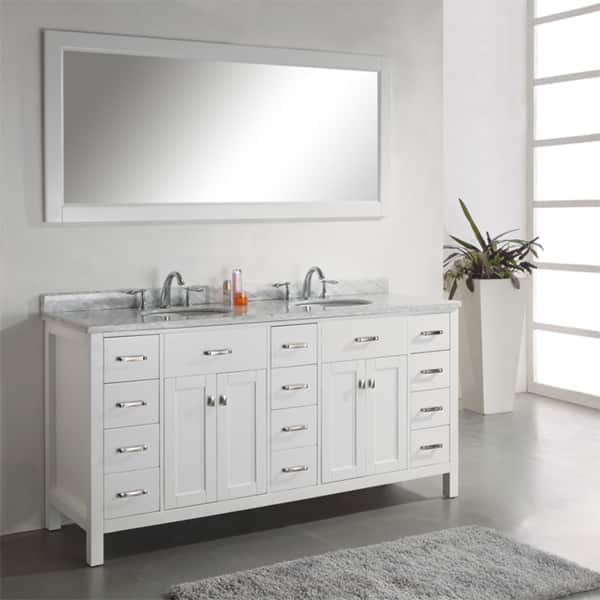 Aveline 72-inch Double-sink Bathroom Vanity Set - - 7685236