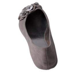 Journee Collection Womens Hunter 81 Ornamented Ballet Flats