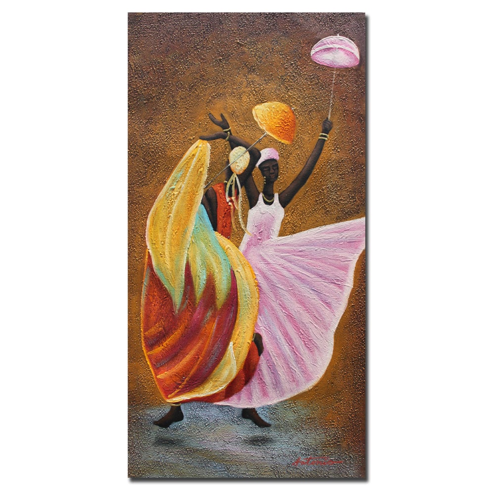 Antonio 'Dance of Praise' Canvas Art Trademark Fine Art Canvas