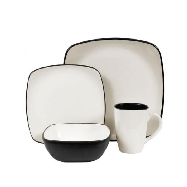 Corelle Hearthstone Stoneware Square 16-piece Dinnerware Set - Free ...