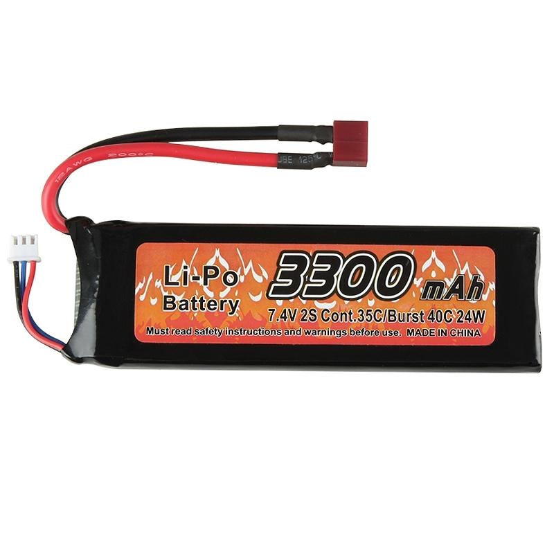 2 cell Li polymer Battery with Dean T Connector RC 35C Eforcity Specialty Batteries