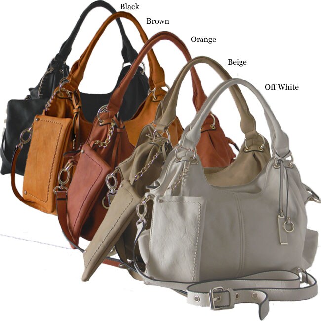 Orange Handbags Shoulder Bags, Tote Bags and Leather