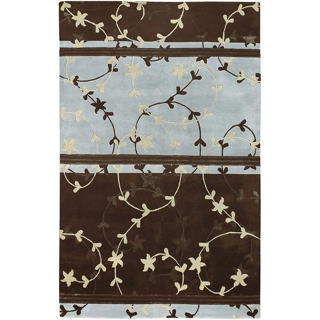 Hand knotted Randolph Wool Rug (8' x 11') Surya 7x9   10x14 Rugs