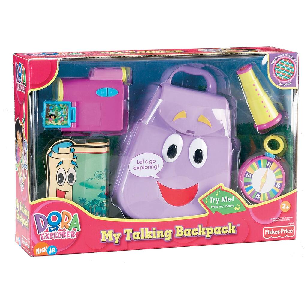 Fisher Price Dora the Explorer 'My Talking Backpack' Toy Set