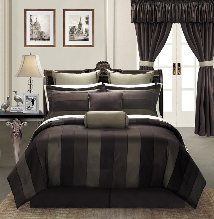 Midnight by EverRouge King size 24 piece Room in a Bag with Sheet Set 