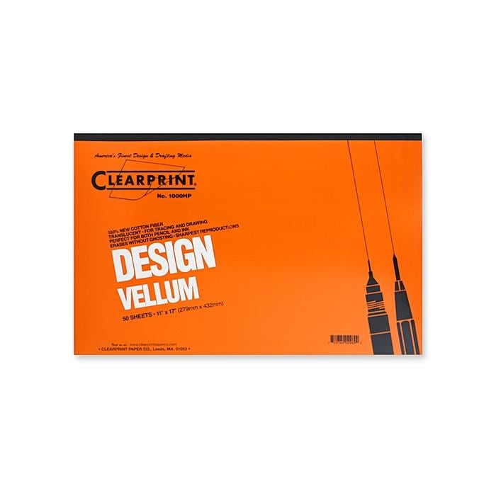 Clearprint 11 inch X 17 inch Design Vellum 1000hp (pack Of 50) (11 inches x 17 inchesSheets 50Paper weight 16 poundsStyle number 1000HP )