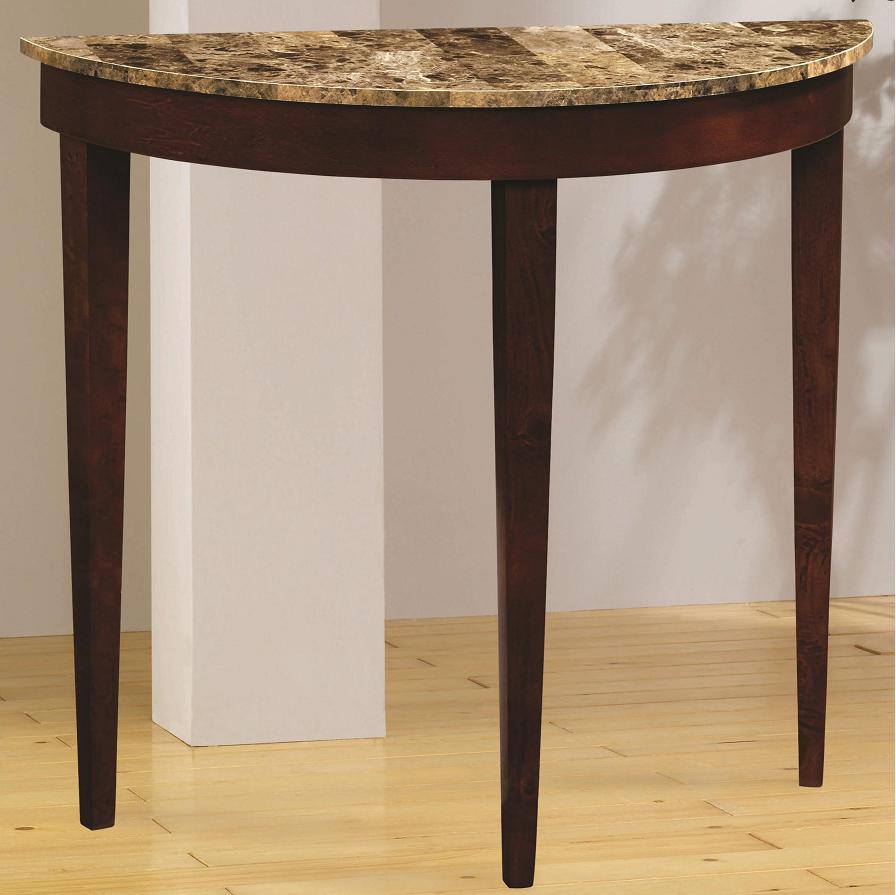 Rowland Faux Marble Half Moon Sofa Console Table - Free Shipping Today - Overstock.com - 13821486