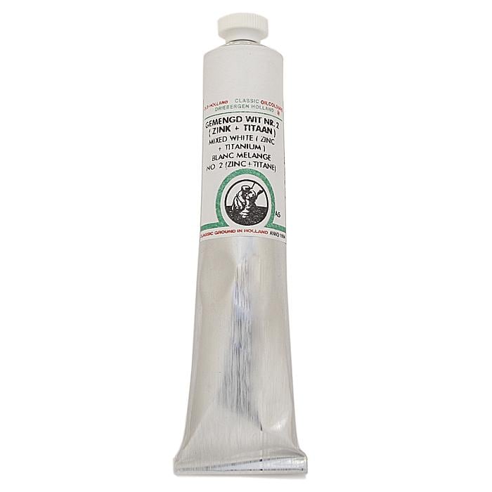 Old Holland Mixed White Neutral Zinc/ Titanium A5 Classic Oil Color (Mixed white neutral zinc and titanium A5If Old Holland classic colors seem too strong in color mixing, try mixing the colors with a white oil paint first. )