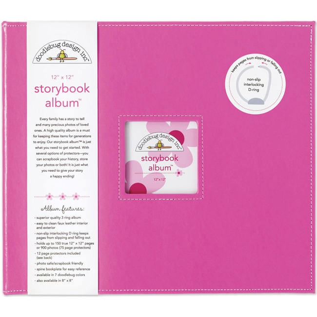 Doodlebug Bubblegum Fabric Storybook Album (12 X 12)