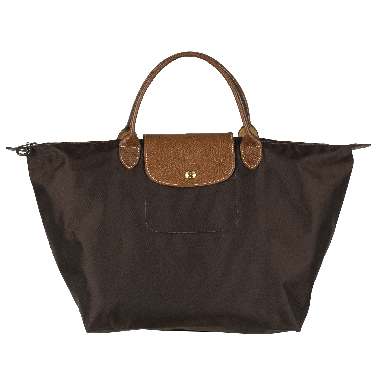 Longchamp &#39;Le Pliage&#39; Brown Nylon/Leather Travel Bag - Free Shipping Today - 0 ...