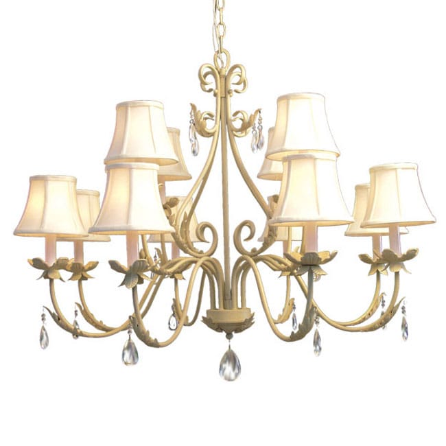 Woodbridge Lighting Alexandria 12-light Washed Gold Chandelier