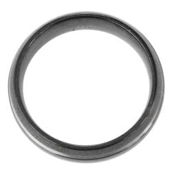 Neno Buscotti Hematite and Stainless Steel Mens Ring