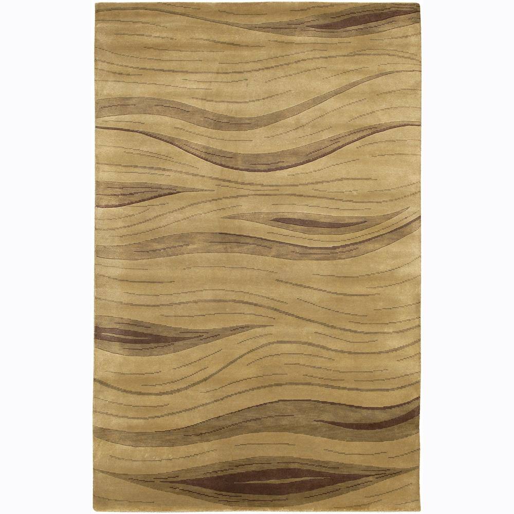 Hand-knotted Mandara New Zealand Wool Rug (2' x 3')