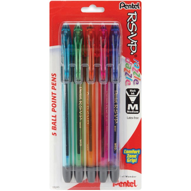 Razzle Dazzle™ R.S.V.P.® Ballpoint Pen, Medium Point – Pentel of America,  Ltd.