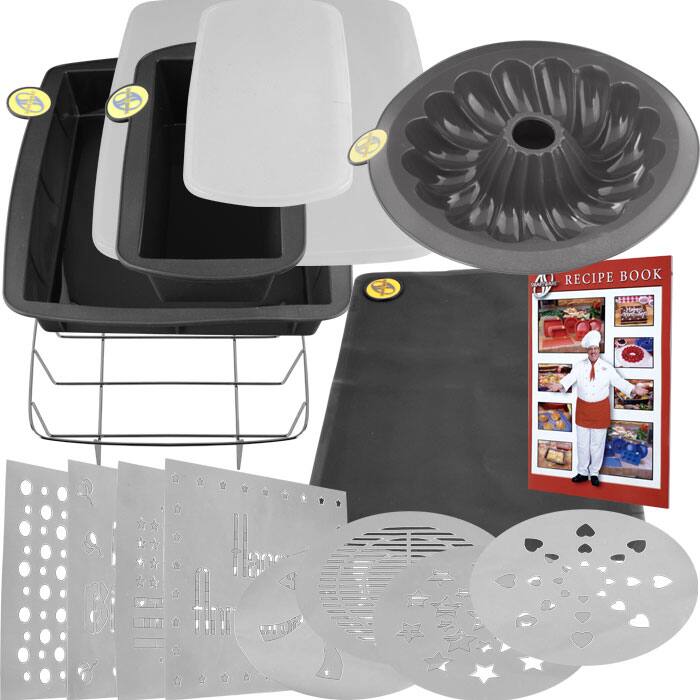 Smartware Grey 16-piece Basic Silicone Bakeware Set