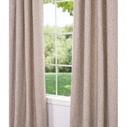 Oatmeal Cotton Linen 120 inch Grommet Curtain Panel