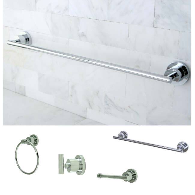 Chrome 4-piece Bathroom Accessory Set