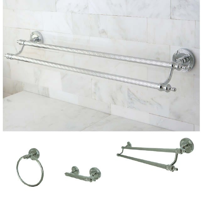 Chrome 3 piece Bathroom Accessory Set   Shopping   Great