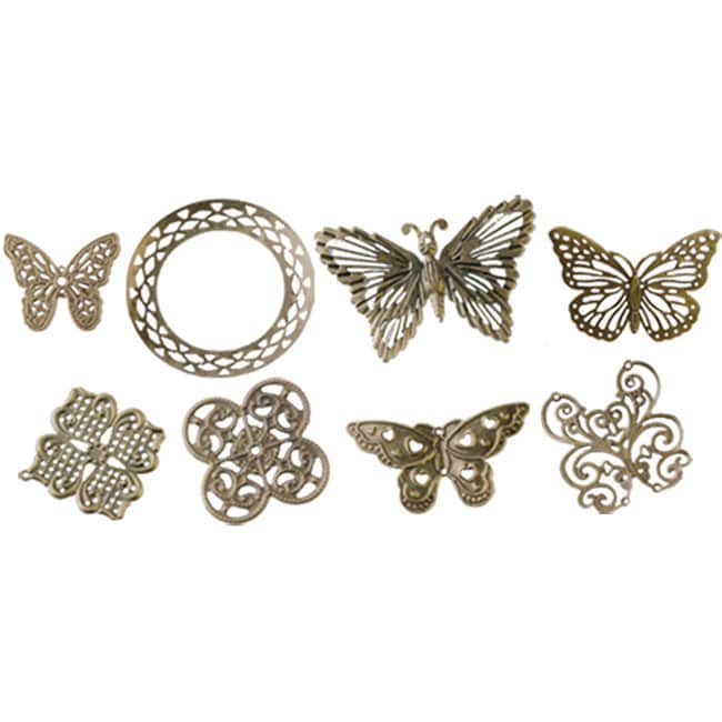 Boxed Filigree Embellishment Assortment(80 pieces)  