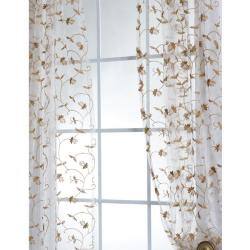 Shop Exclusive Fabrics Fiona Floral Off White Embroidered Organza
