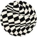 Safavieh Handmade Soho Modern Abstract Black Wool Rug - 6' x 6' Round