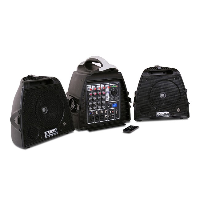 DJ Tech Pro Stage Visa 200 Light 140 Watts Portable PA System with