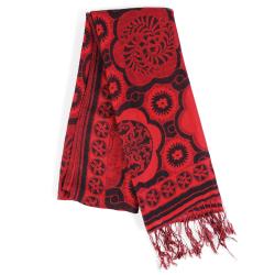 Adi Designs Women's Floral Print Fringed Pashmina Shawl ADI Shawls & Wraps