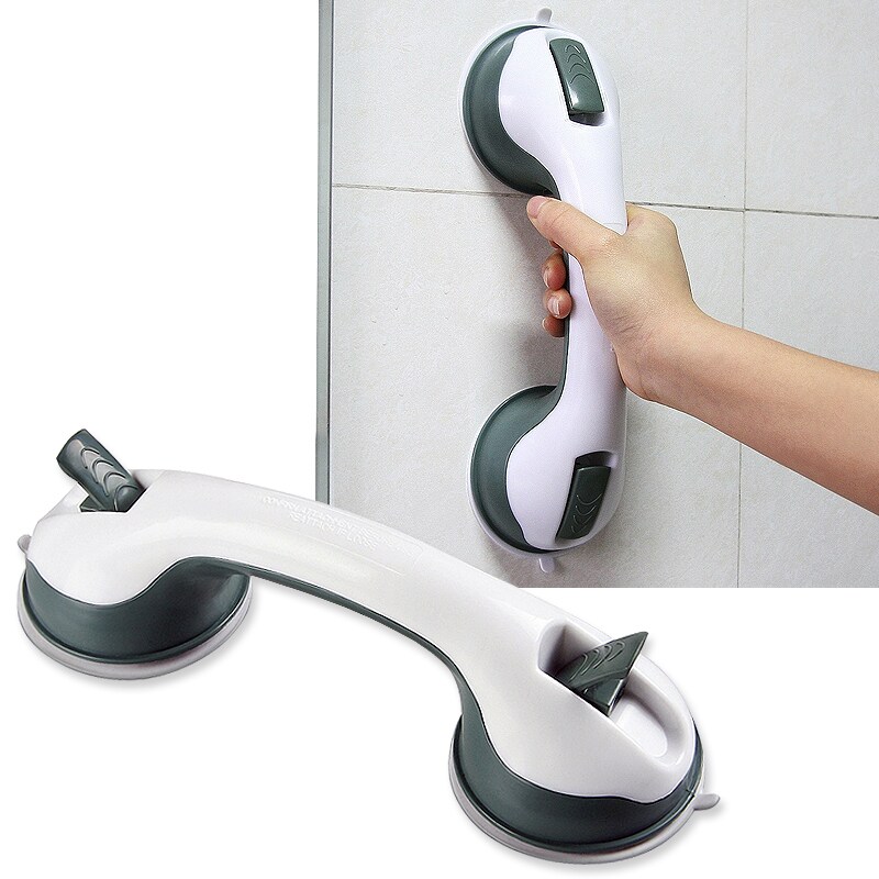 White Suction Grab Bar Handle Grip for Bath/ Shower/ Patio Free