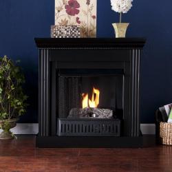 Shop Martel Black Convertible Petite Gel Fuel Fireplace Free