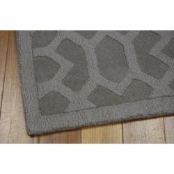 Nourison Hand tufted Barcelona Grey Rug (7'9 x 9'9) Nourison 7x9   10x14 Rugs