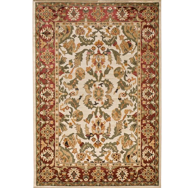 Fiona Agra Deep Red Olefin Rug (78 x 108)