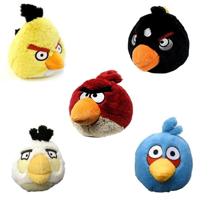 angry birds plush toys with sound