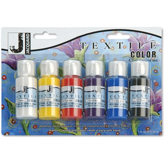 Jacquard Six pack Textile Color Paint Set