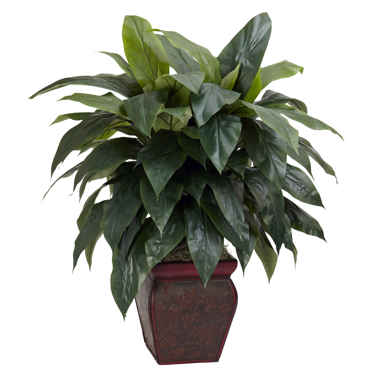 Cordyline Silk Plant With Decorative Vase