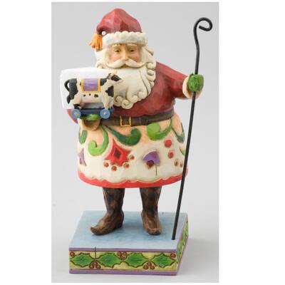Jim Shore 'Santa with Pull Cow' Figurine