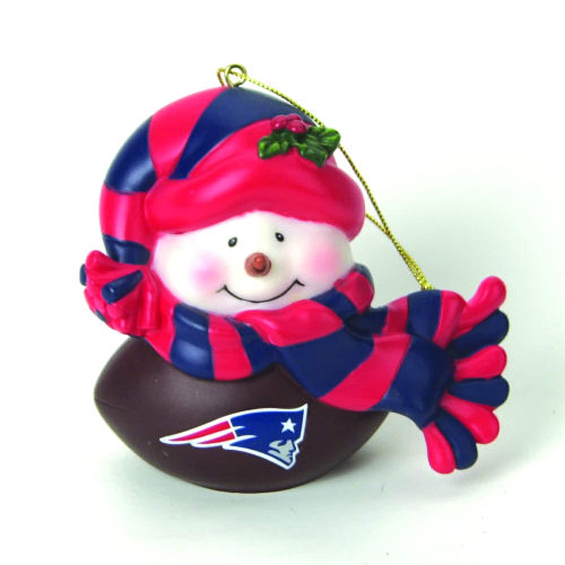 New England Patriots Musical Snowman Ornament