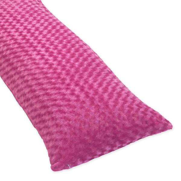 Sweet JoJo Designs Minky Full Length Double Zippered Pink Body Pillow