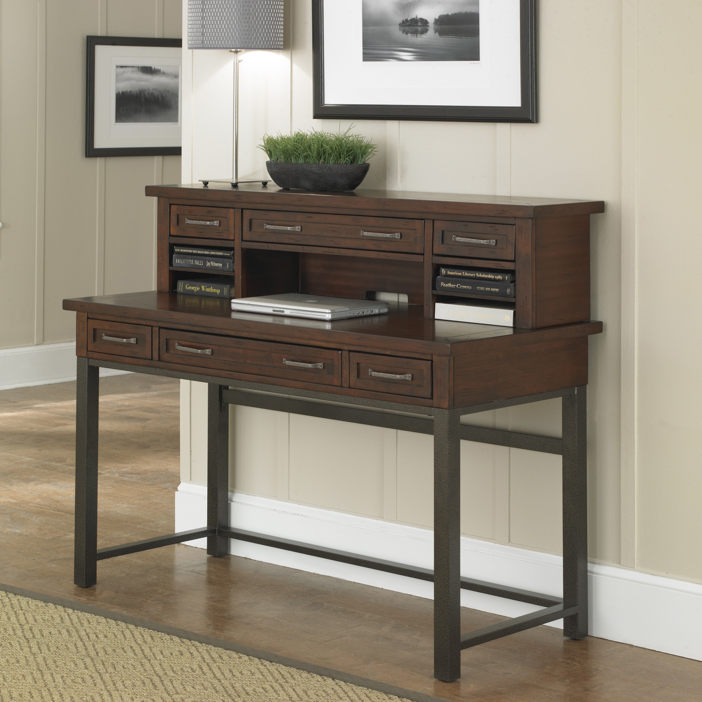 Shop Cabin Creek Executive Desk Hutch By Home Styles On Sale