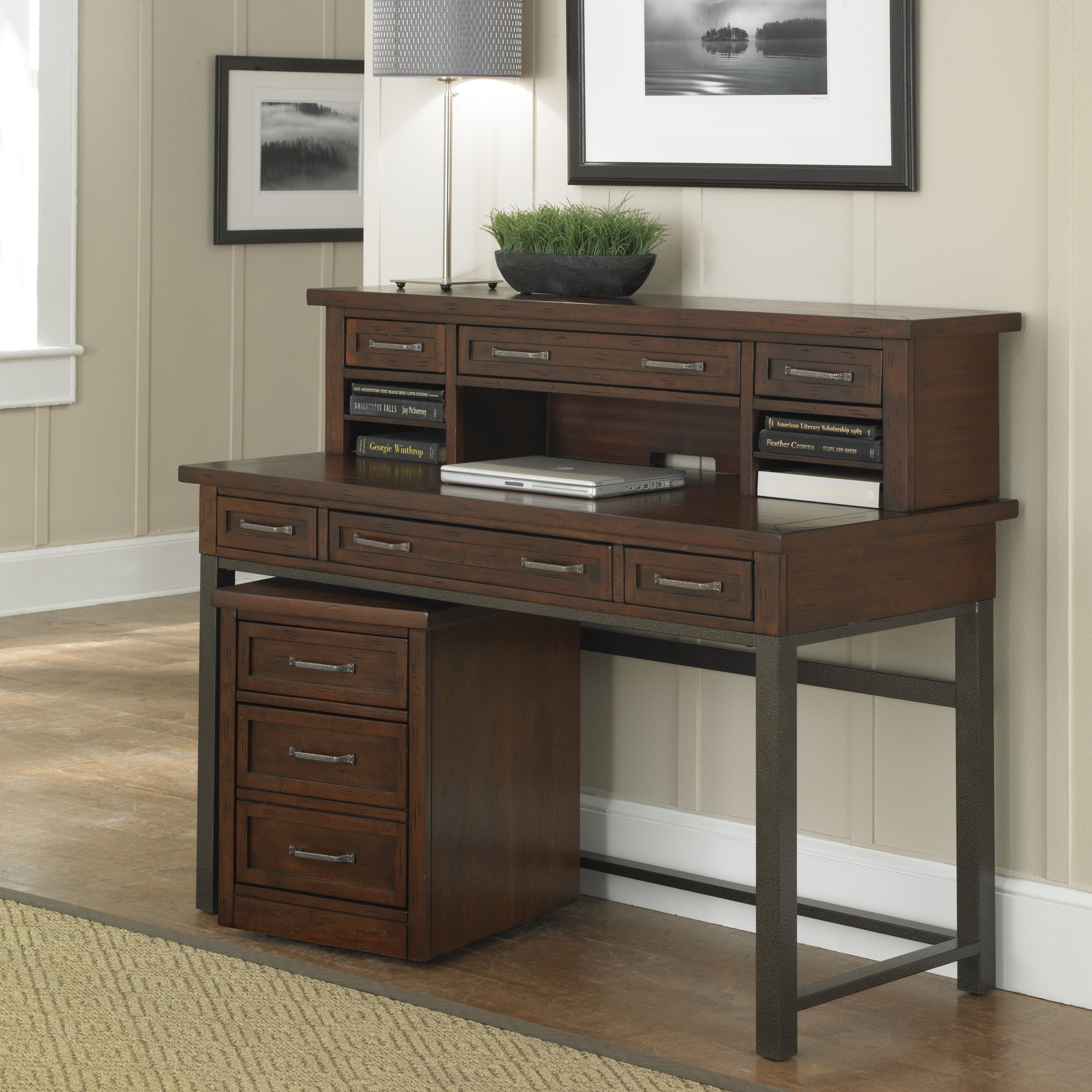 Shop Cabin Creek Executive Desk Hutch And Mobile File By Home