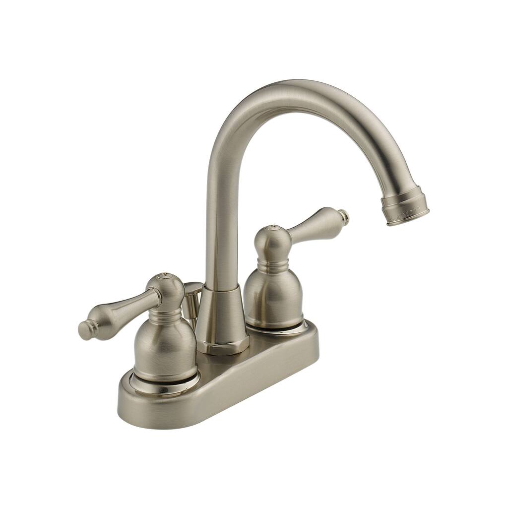 Delta Faucets Peerless 2-handle Centerset Satin Nickel Lavatory Bathroom Faucet