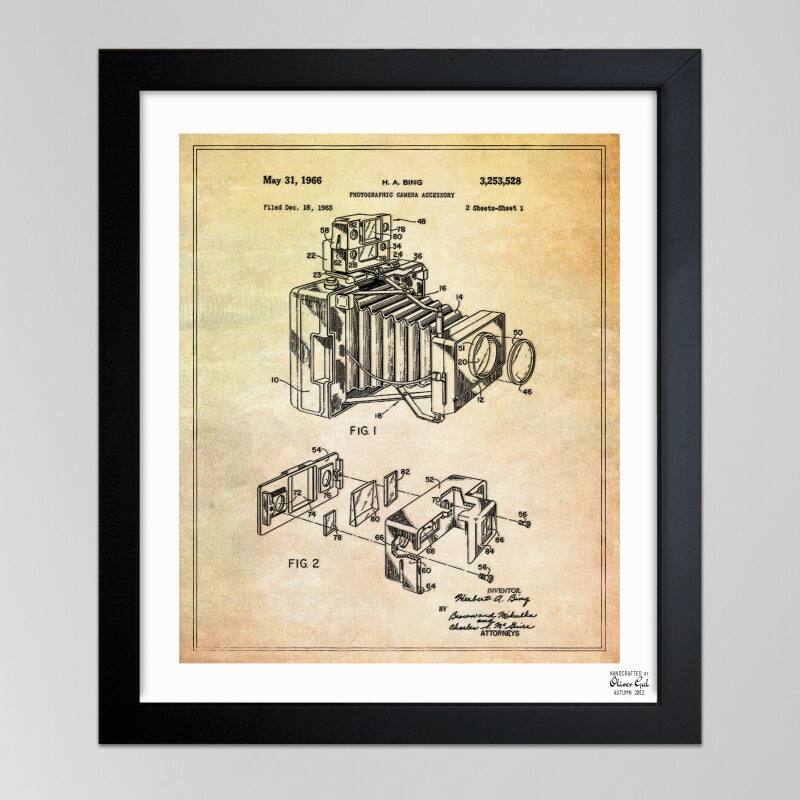 Oliver Gal 'Bing, Polaroid Camera Accessory, 1966' Framed Paper Art Print