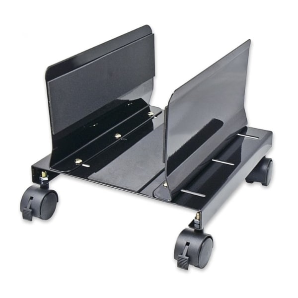SYBA Multimedia Steel PC Stand for ATX Case with Adj. Width and 4 Caster wheels