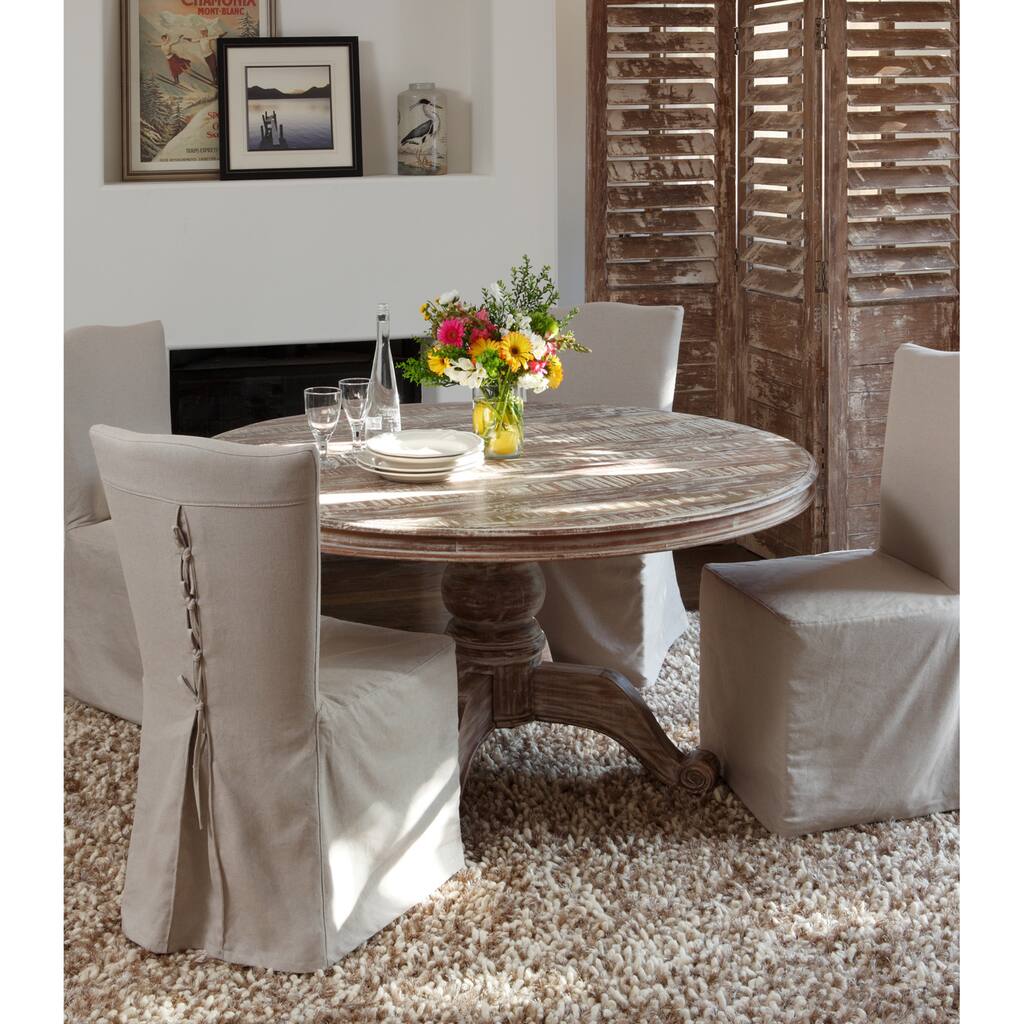 Hamshire Reclaimed Wood 60-inch Round Dining Table by Kosas Home