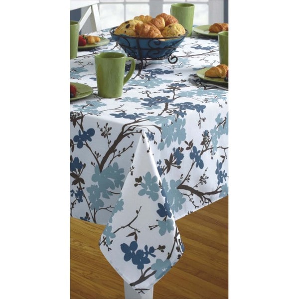 Shop Benson Mills Slate Modern Touch Indoor/ Outdoor Tablecloth Free